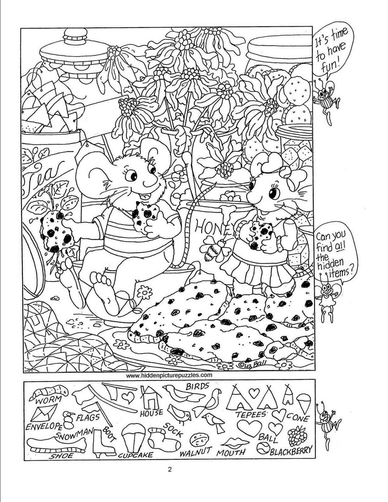 Free, Printable Hidden Picture Puzzles For Kids - Worksheets Library with regard to Free Hidden Object Printables