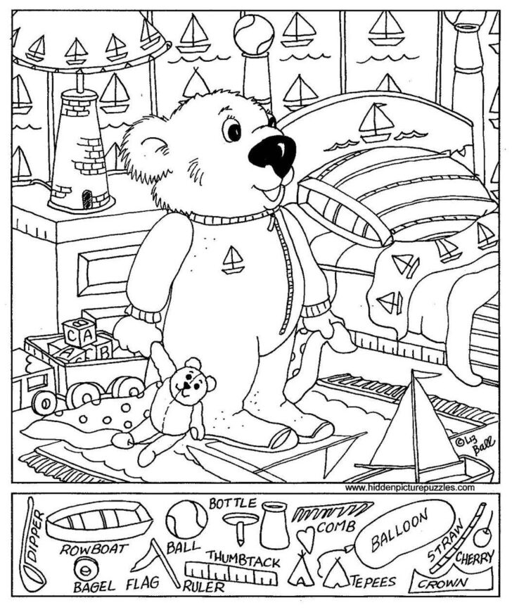 Hidden Pictures For Kindergarten