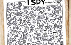 Free Printable I Spy St. Patrick'S Day Activity - Paper Trail Design pertaining to Hidden Pictures St Patrick Day