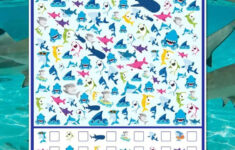 Free Printable Shark Week I Spy Activity pertaining to I Spy Hidden Pictures