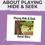 Free Printable Social Story About Playing Hide & Seek | And Next With Regard To Free Hide And Seek For Adults Printable