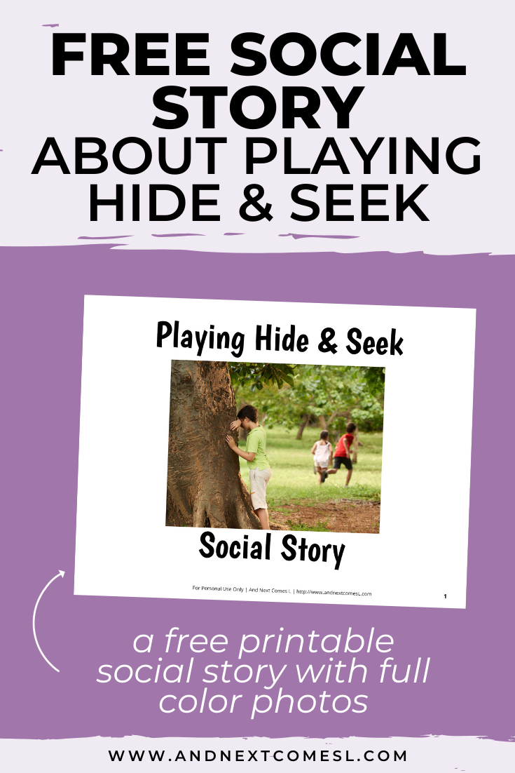Free Printable Social Story About Playing Hide &amp;amp; Seek | And Next with regard to Free Hide And Seek For Adults Printable
