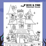 Free Seek & Find | Hidden Objects | Haunted House Printable | Mrs In Halloween Hidden Pictures Worksheets