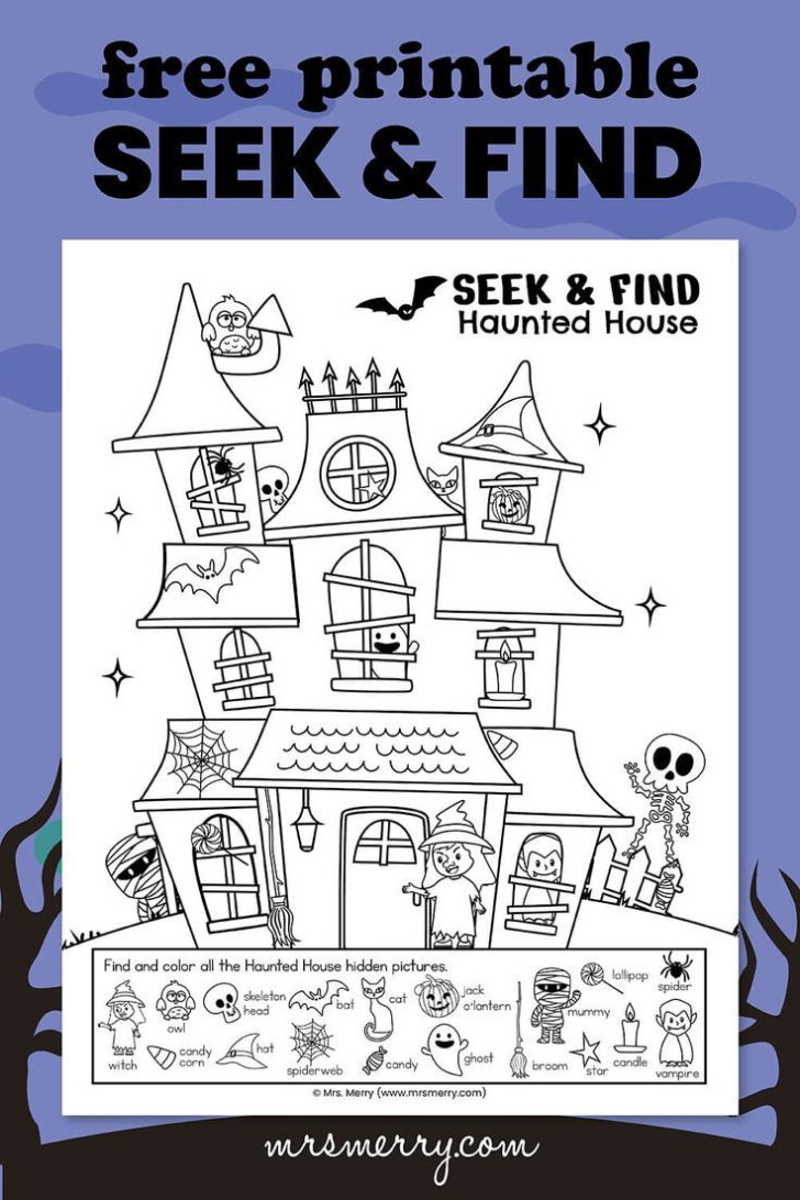 Free Halloween Hidden Pictures Printable