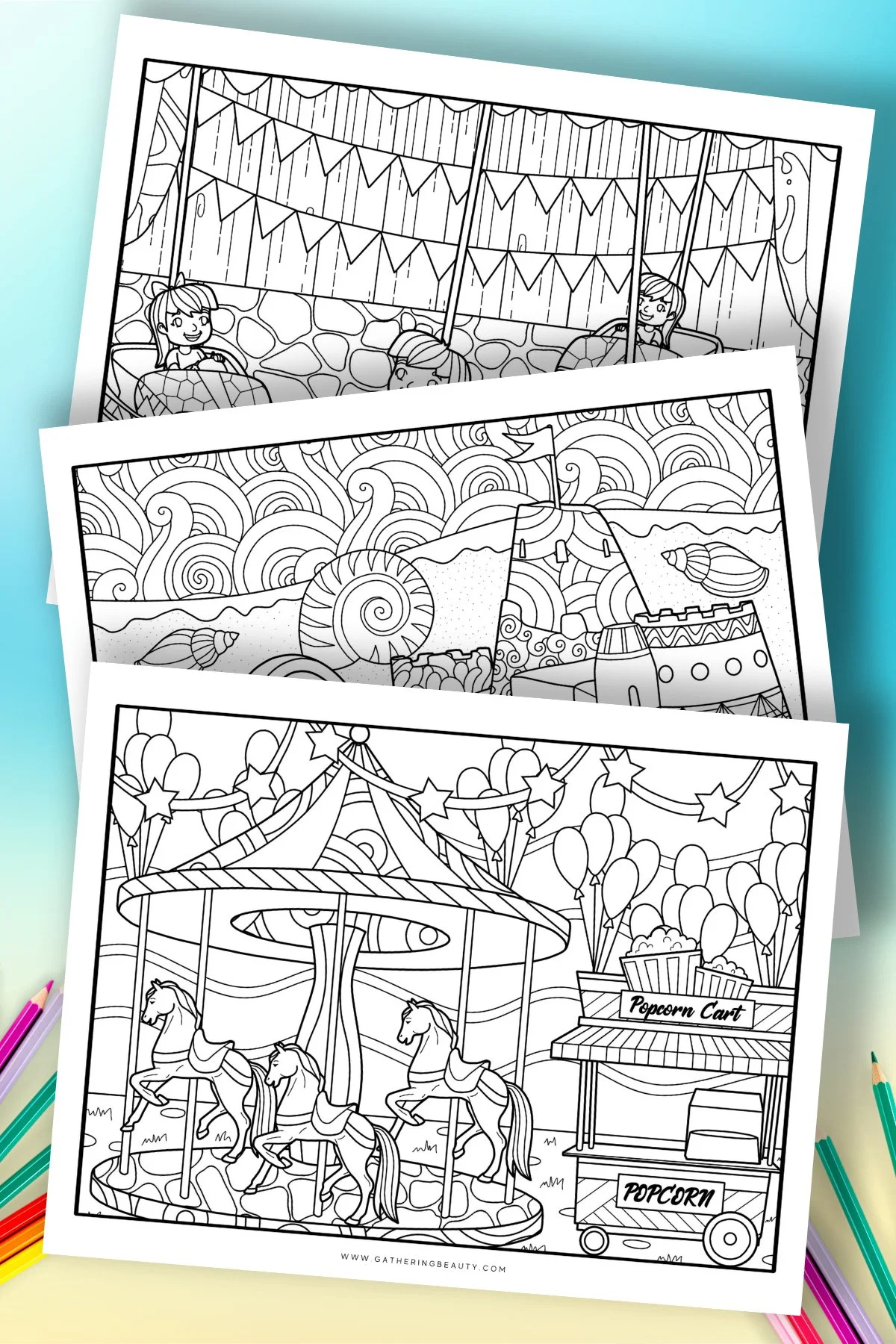Free Summer Colouring Pages For Adults And Kids — Gathering Beauty intended for Hidden Pictures Kids to Print Summer
