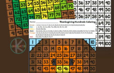 Free Thanksgiving Hundreds Chart Coloring regarding Hundreds Chart Hidden Pictures