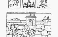 General Conference Packets - Pink Polka Dot Creations with General Conference Hidden Pictures