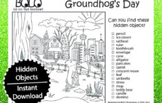 Groundhog'S Day - Bolo - Be On The Look Out, Hidden Objects intended for Groundhog Day Hidden Pictures