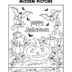 Halloween Hidden Picture   15 Free Pdf Printables | Printablee In Halloween Hidden Pictures Worksheets