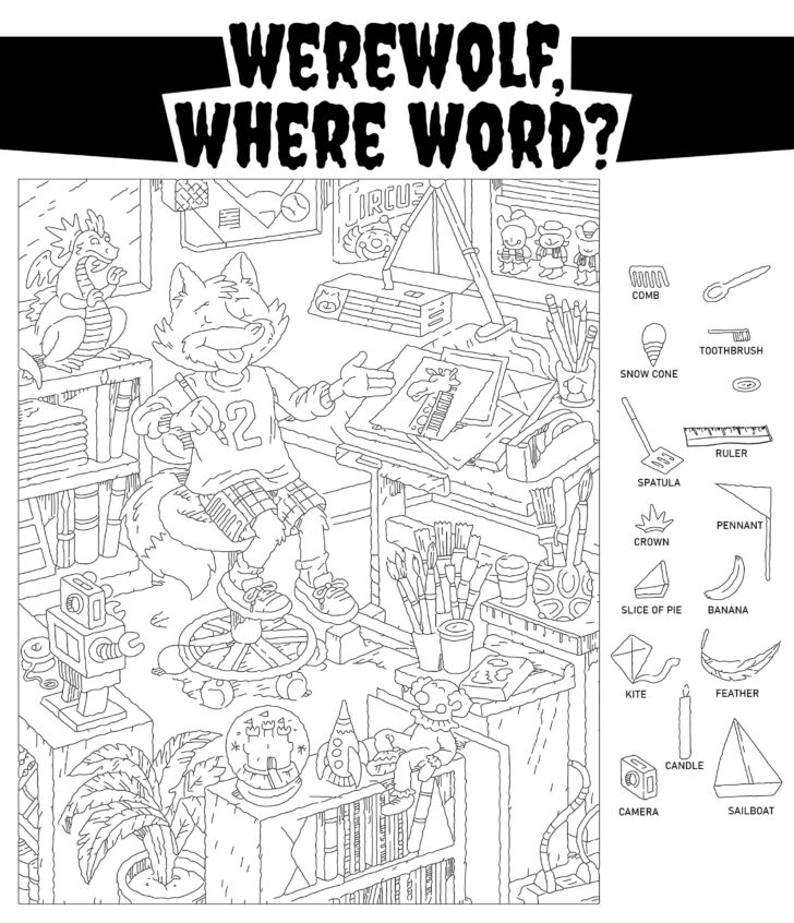 Hidden Picture Halloween Printable Hidden Picture Halloween Printable