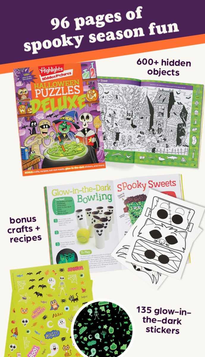 Halloween Hidden Pictures Puzzles Deluxe | Highlights For Children inside Amazon Highlights Hidden Pictures