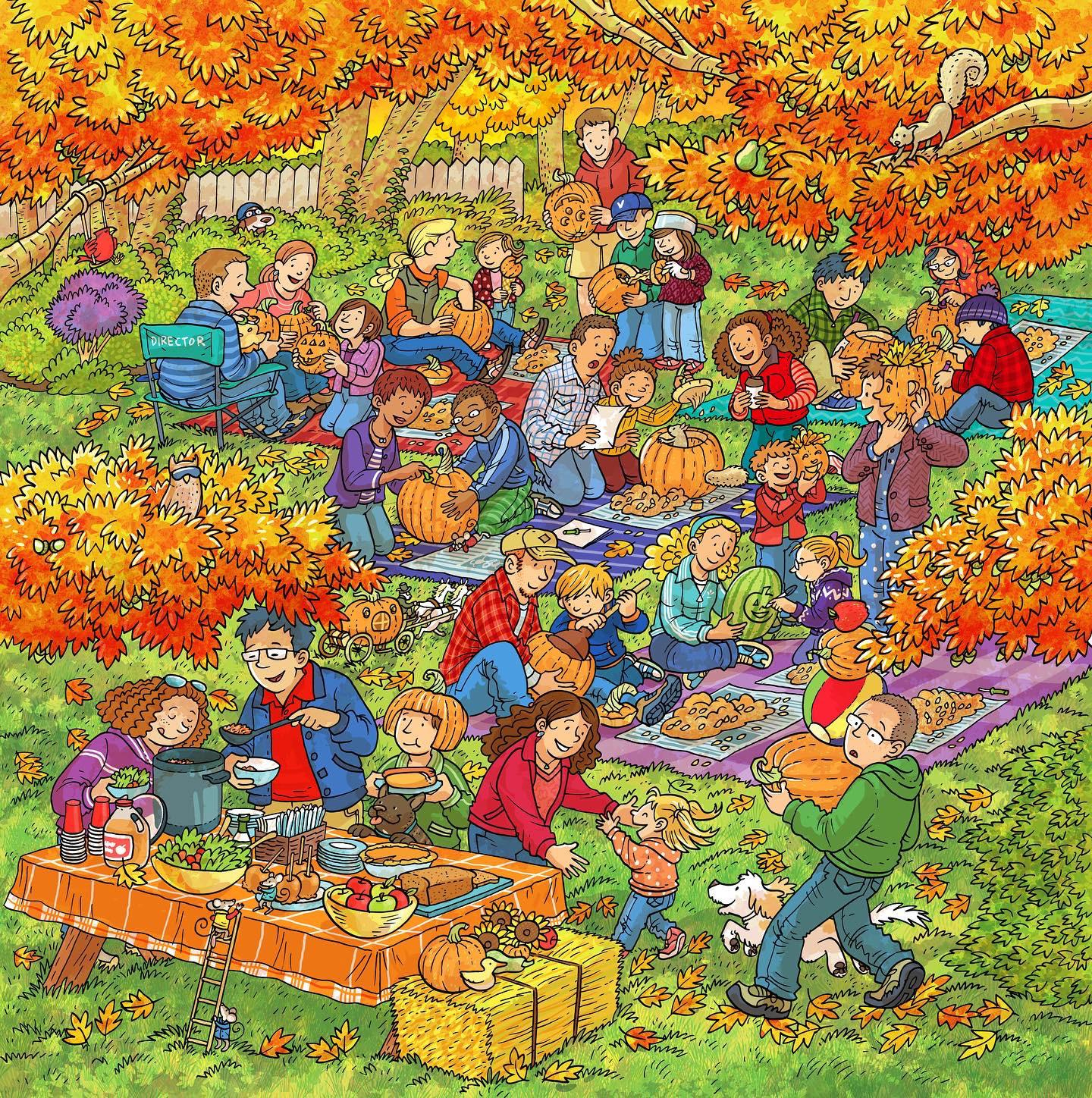 Happy Autumn! This Highlights What&amp;#039;S Wrong? Piece From 2012 Is in Fall Hidden Pictures Highlights