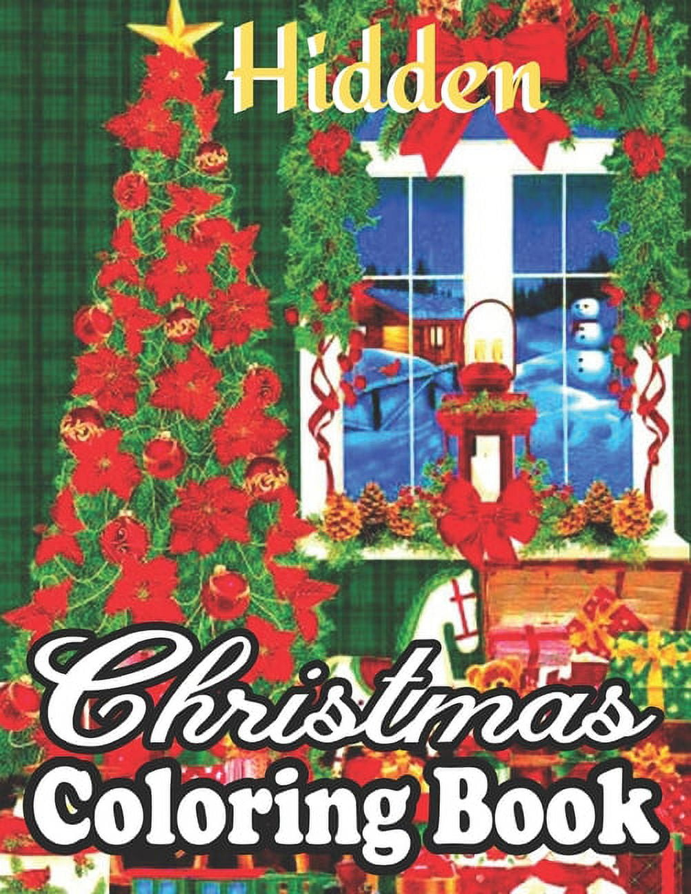 Hidden Christmas Coloring Book : Christmas: Simple, Relaxing for Hidden Pictures For Seniors