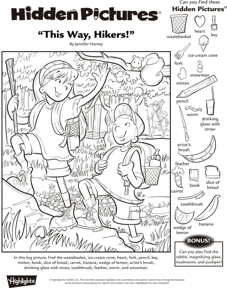 Highlights Hidden Pictures to Print