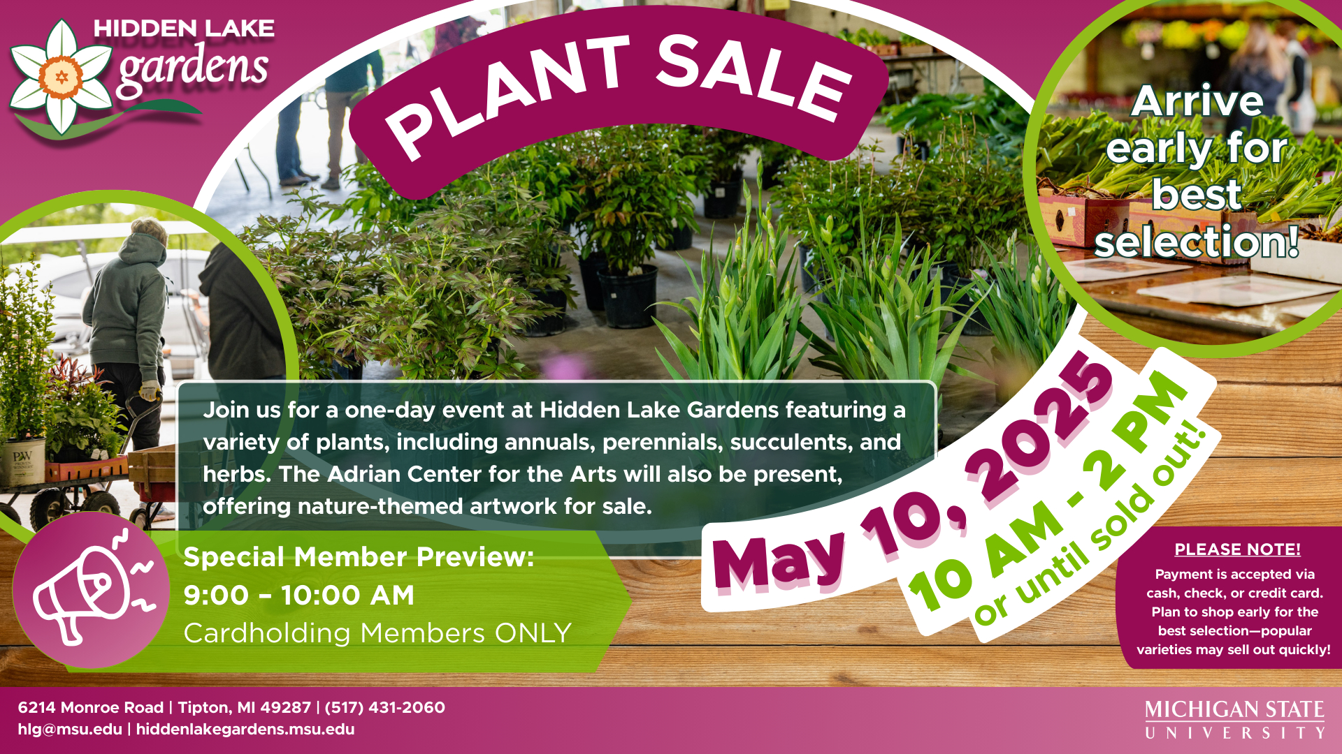 Hidden Lake Gardens Plant Sale - The Sun Times News regarding Hidden Pictures Club Payment