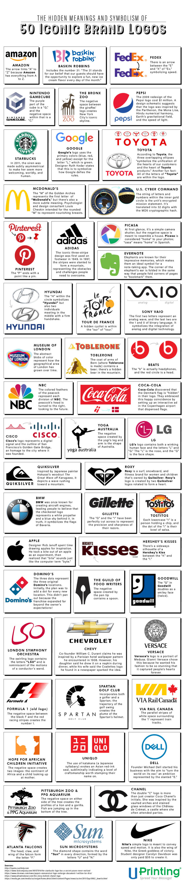 Logos with Hidden Pictures