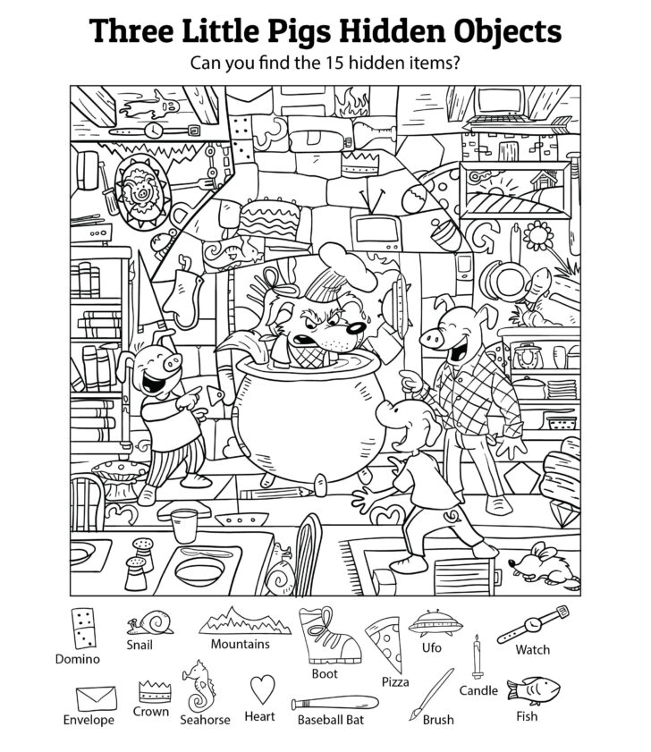 Find Hidden Objects Printables