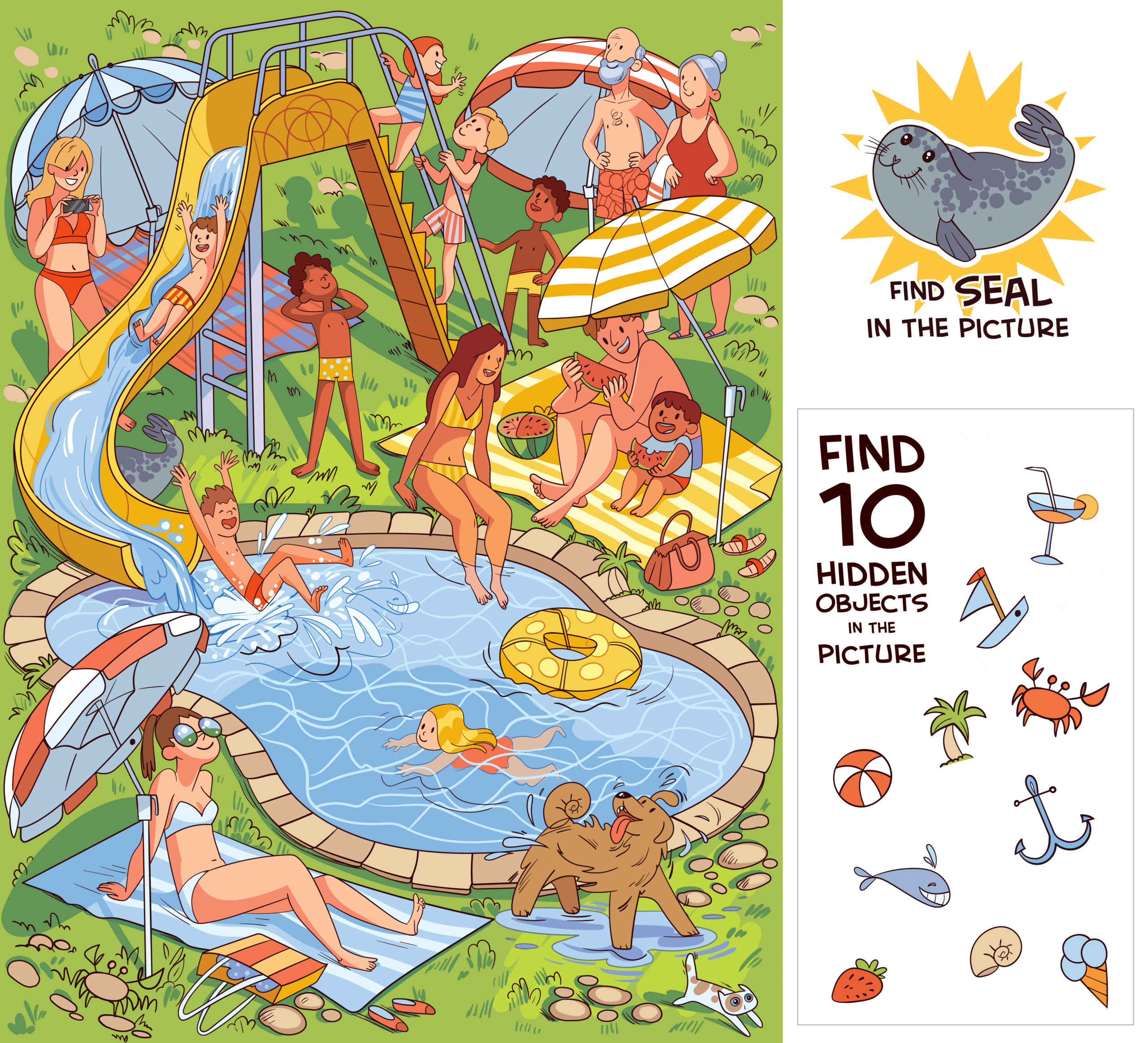 Hidden Objects - Puzzle Prime for Free Printable Easy Find The Hidden Items