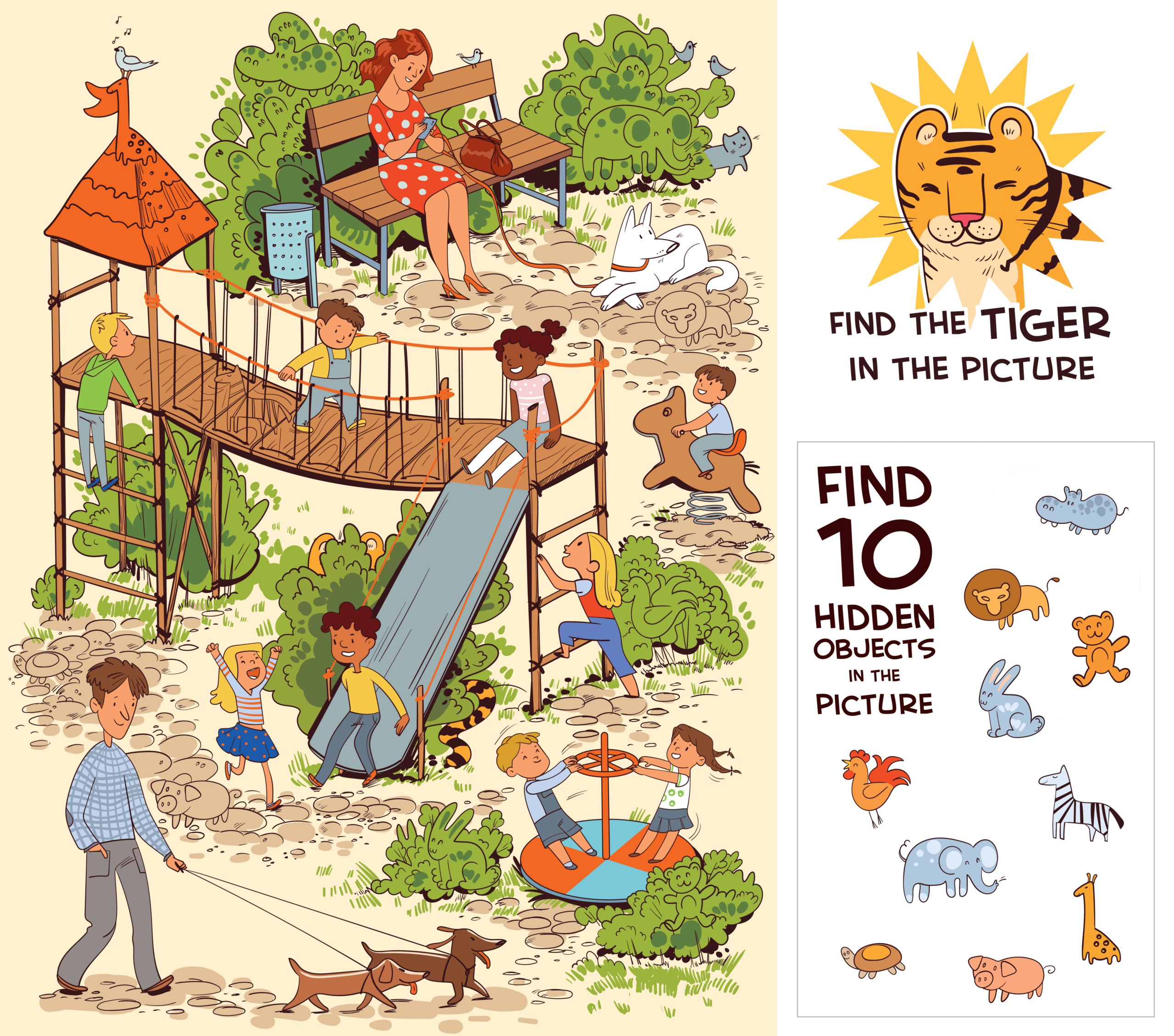 Hidden Objects - Puzzle Prime for Hidden Objects Picture Quiz Printable