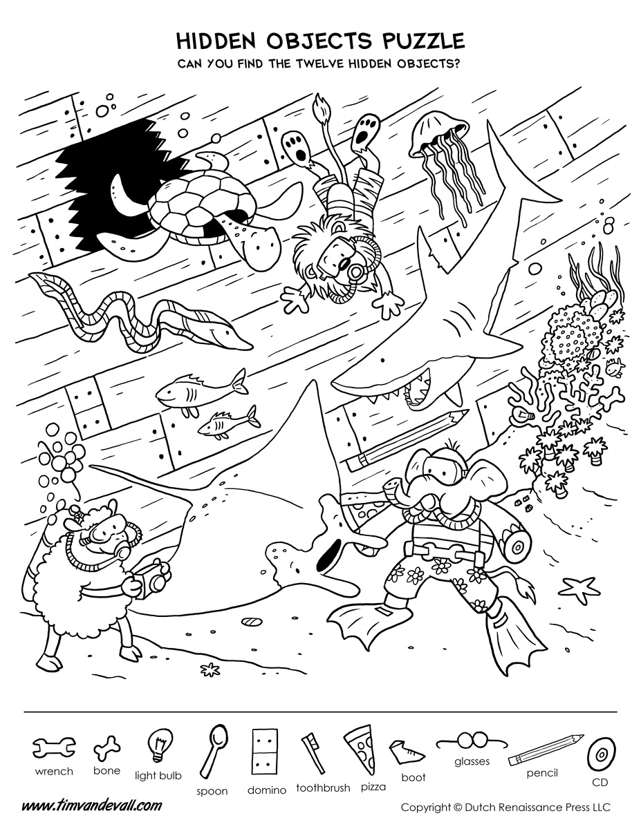 Hidden-Objects-Puzzle - Tim&amp;#039;S Printables in Hidden Object Printyables