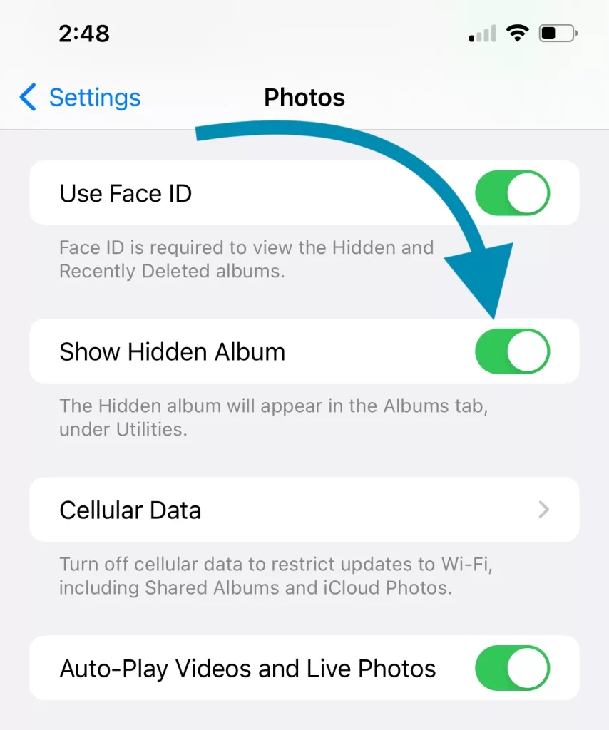 Hidden Photos Not Showing In Albums - How To Fix It? in Show Hidden Pictures Iphone
