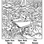 Hidden Picture Coloring Page | Fill In The Colors To Find Hidden Within Hard Hidden Images For Adults