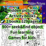 Hidden Pictures Book   Etsy New Zealand Inside 450 Hidden Pictures