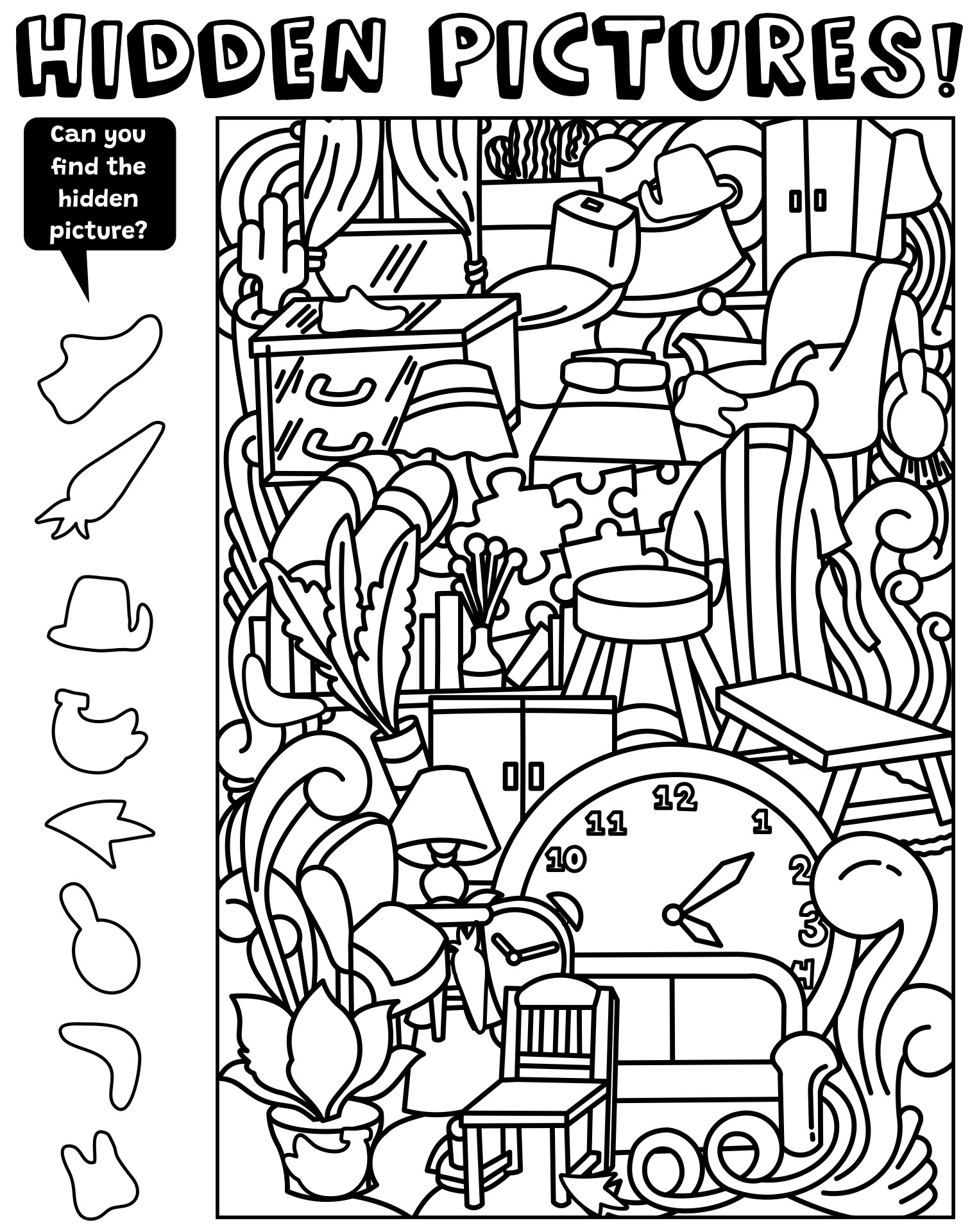 Hidden Pictures For Adults - 10 Free Pdf Printables | Printablee pertaining to Highlights Hidden Pictures Online Games
