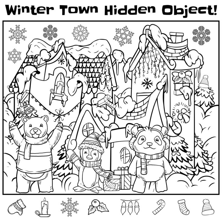 Difficult Christmas Hidden Pictures