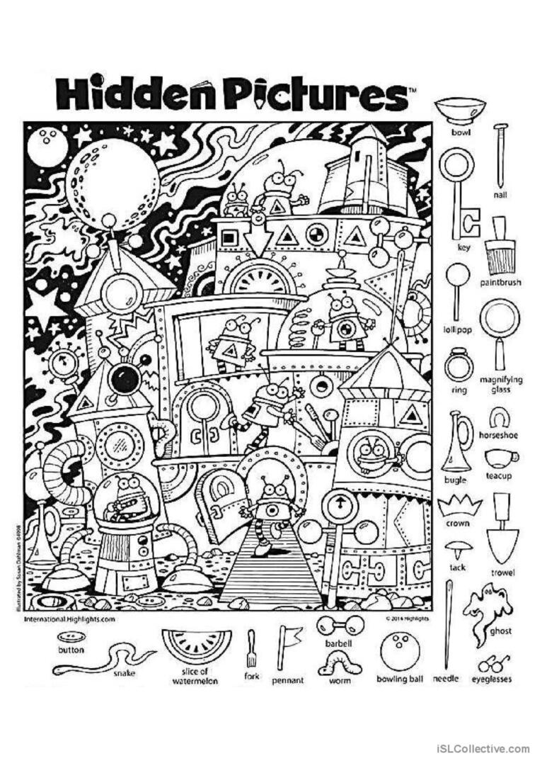 Hidden Pictures For Kids!: English Esl Worksheets Pdf &amp;amp; Doc within Hidden Pict