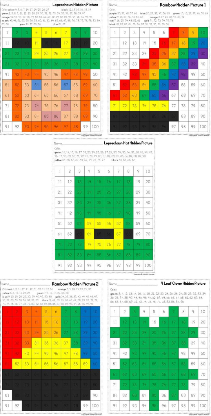 Hundreds Chart Hidden Pictures Free