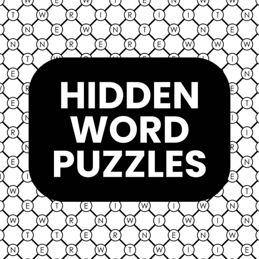 Hidden Word Puzzles (Free Printable Pdfs) with Hidden Words In A Picture Free Printing