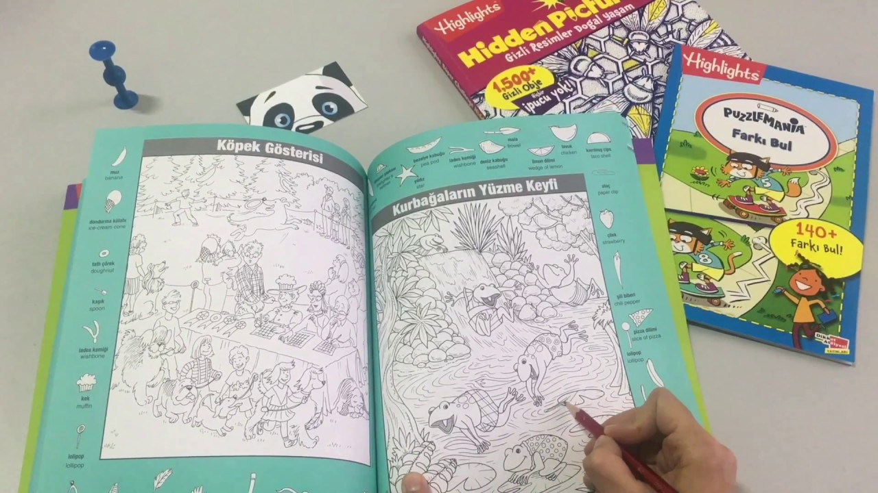 Highlights Gizli Resimler Dikkat Kitapları (Favori Hidden Pictures) inside Highlights Magazine Hidden Pictures Answers