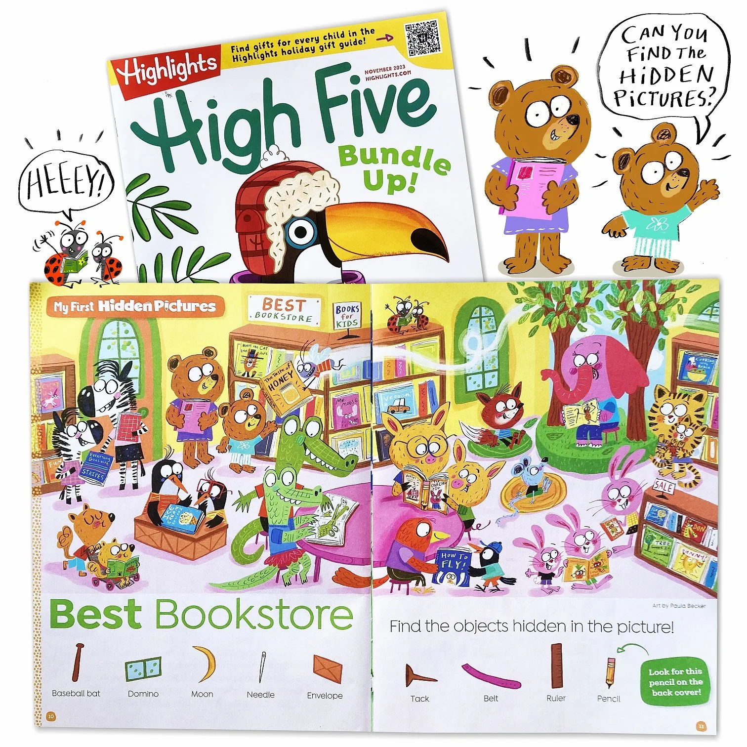 Highlights Hidden Picture — News/Blog — Paula J. Becker -- Illustrator within Highlight Magazine Hidden Pictures