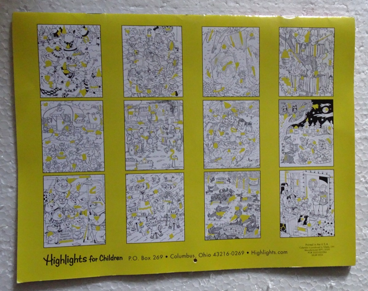 Highlights Hidden Pictures 2021 Wall Calendar | Ebay with Highlights Hidden Pictures Calendar 2026