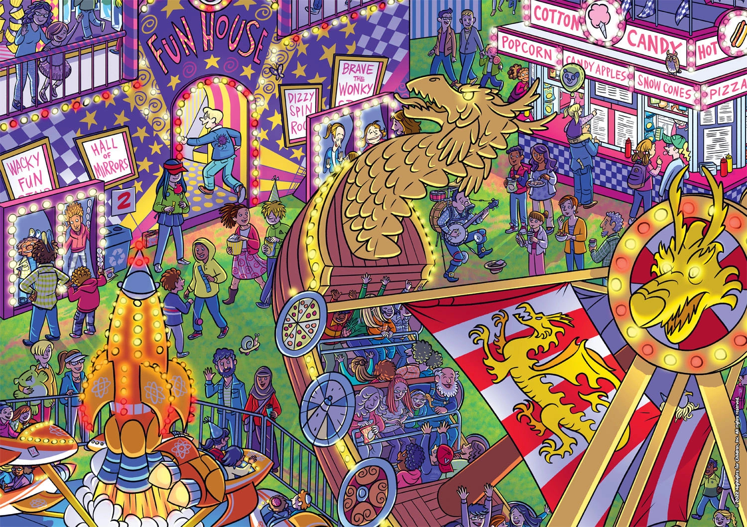 Highlights: Hidden Pictures - 300 Piece Jigsaw Puzzlebuffalo within Highlights Hidden Pictures Fun Answers