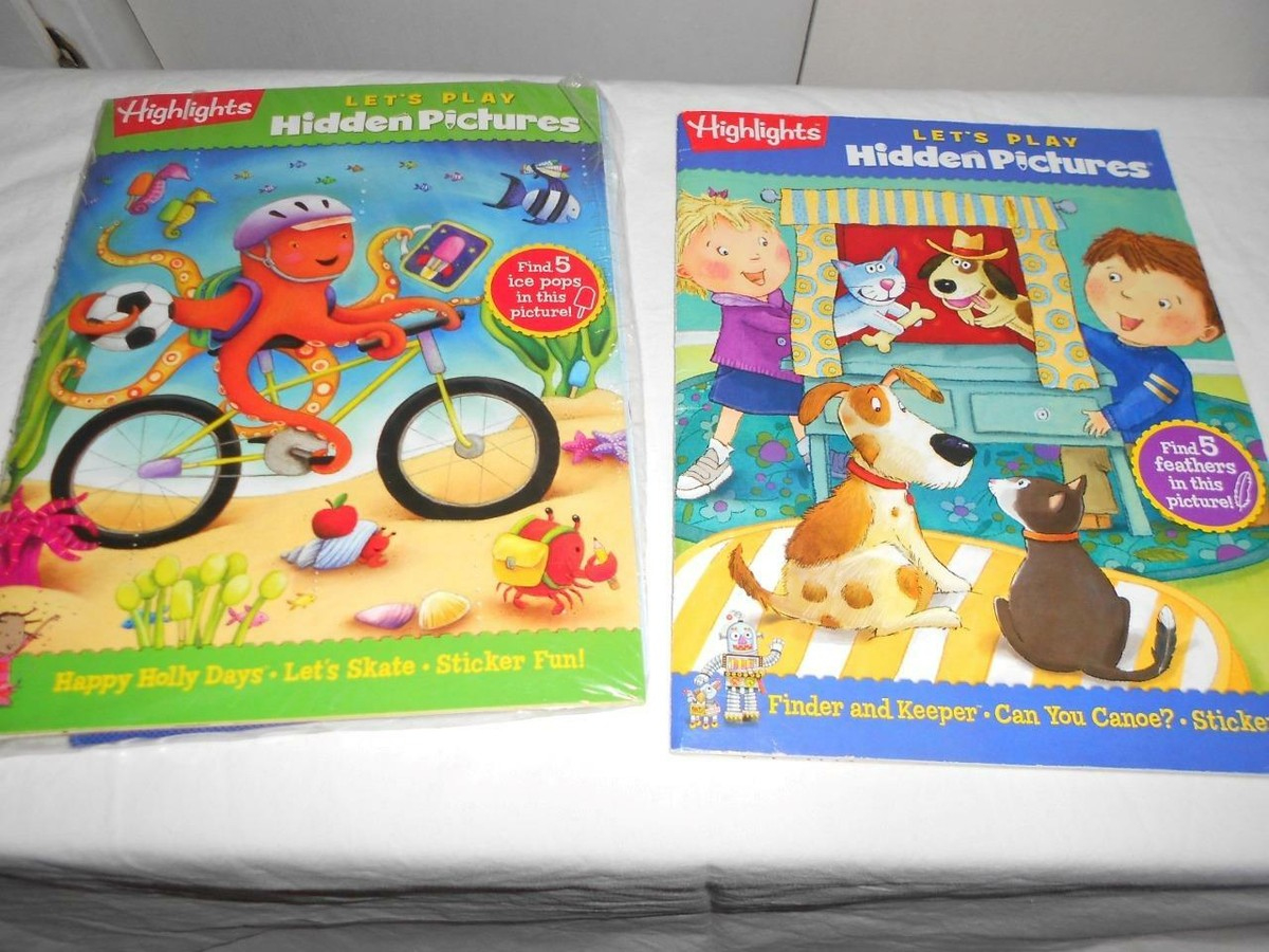 Highlights Hidden Pictures Club 2 Let&amp;#039;S Play Books Plus Stickers intended for Hidden Pictures Club Highlights