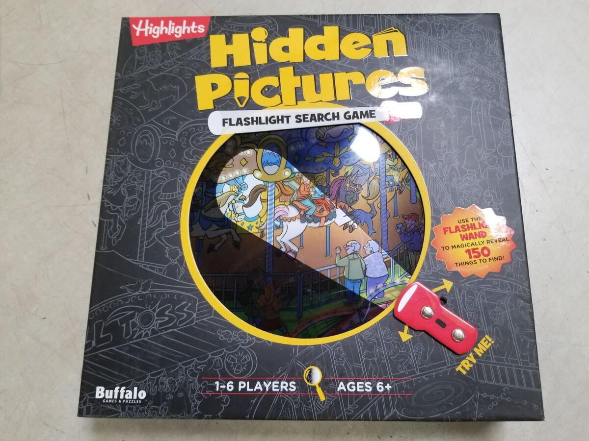 Highlights Hidden Pictures Flashlight Search Game | Ebay pertaining to Hidden Pictures Flashlight Search Game