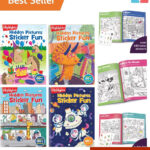 Highlights Hidden Pictures Fun: 4 Colorful Sticker Books For Skill In Highlights Hidden Pictures Sticker Fun