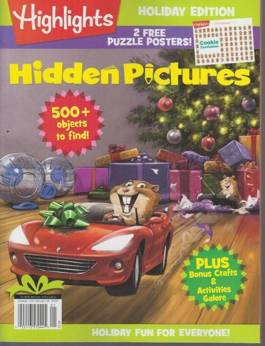 Highlights Hidden Pictures Holiday Edition 2019 Unused pertaining to Highlights Holiday Hidden Pictures