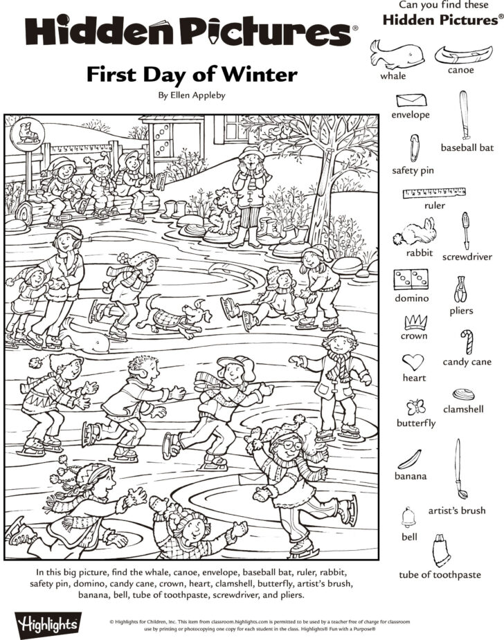 Highlights Hidden Pictures Worksheets