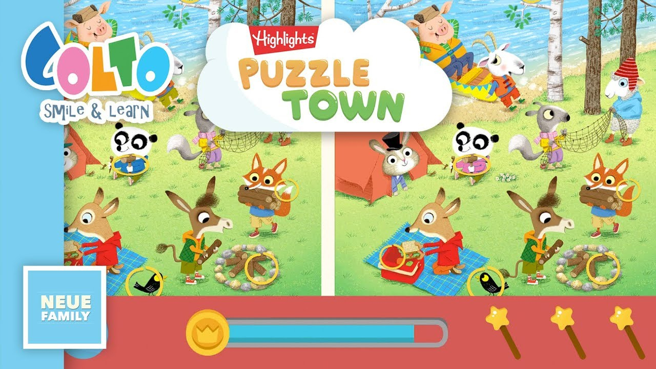 Highlights Hidden Pictures Puzzle Town - Can You Spot The Difference? for Hidden Pictures Games Highlights