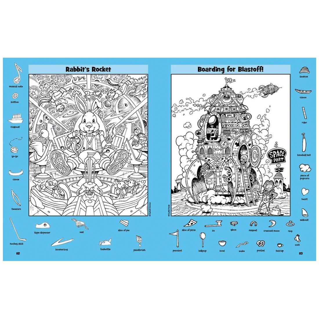 Highlights Hidden Pictures Space Puzzles 144-Page Book in Space Hidden Pictures Printable