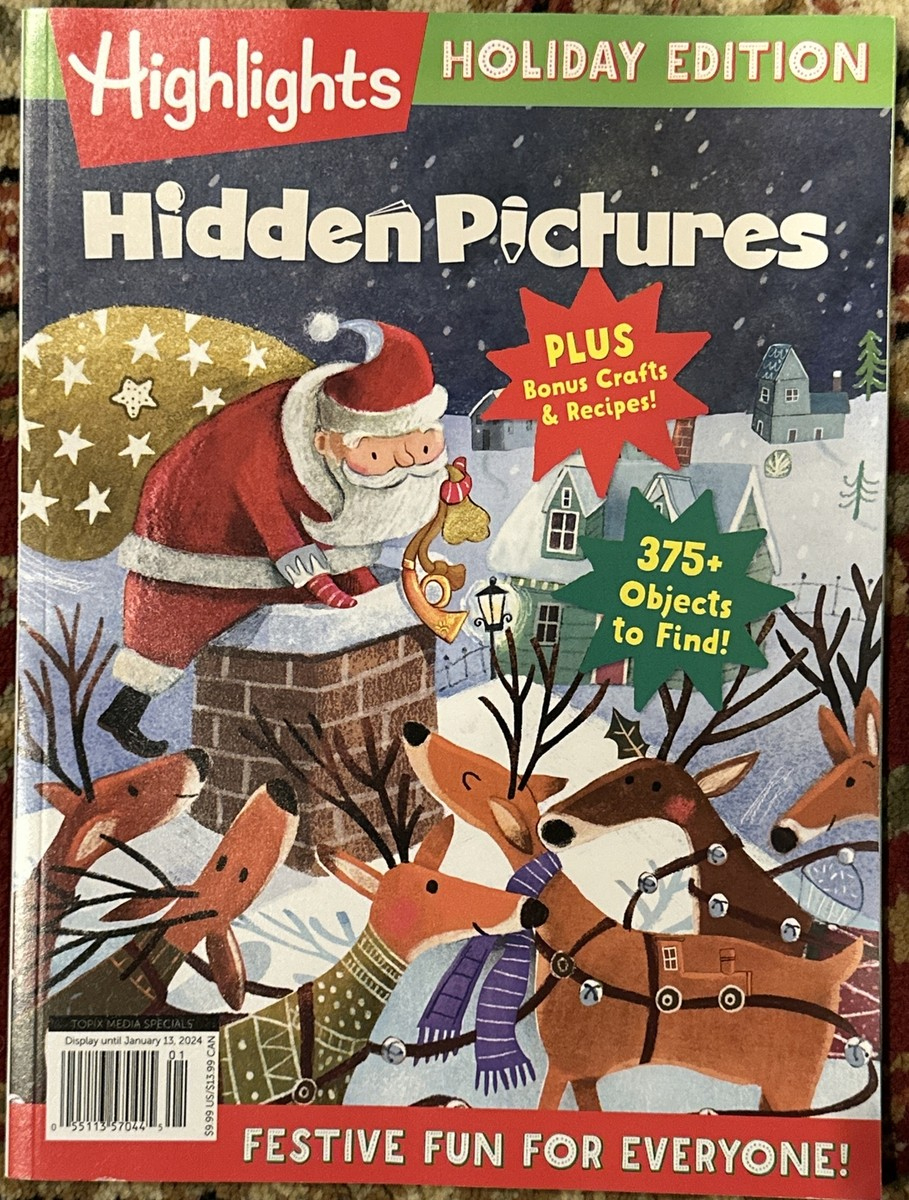 Highlights Holiday Edition Hidden Pictures Magazine Festive Fun throughout Highlights Christmas Hidden Pictures