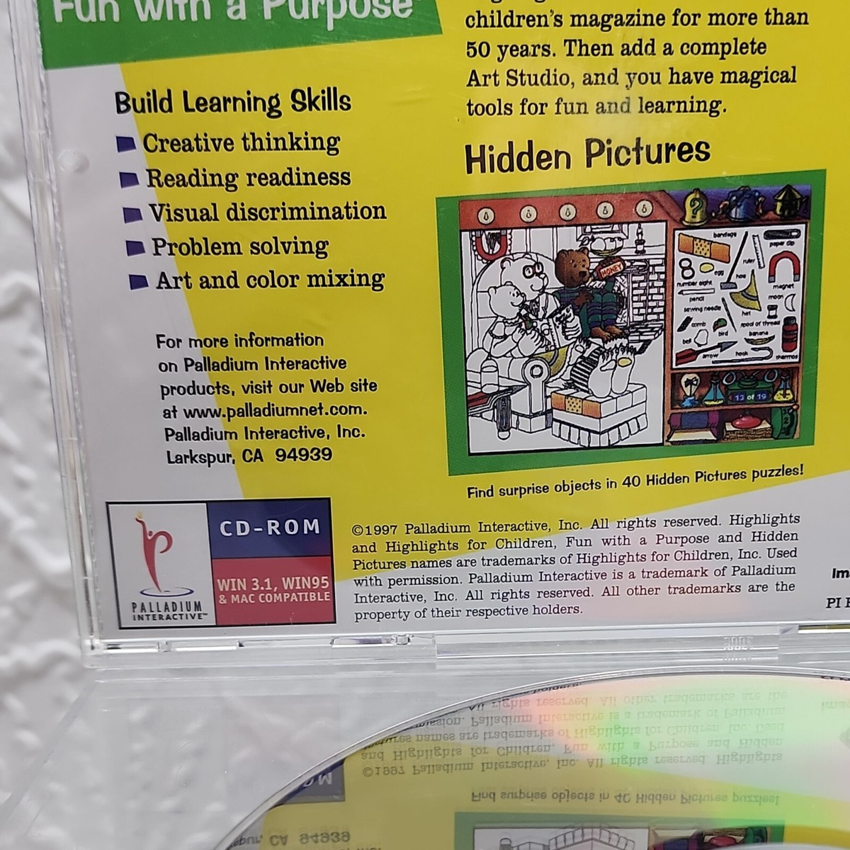 Highlights Magazine Hidden Pictures Workshop Pc Cd Vintage Windows with Highlights Hidden Pictures Interactive