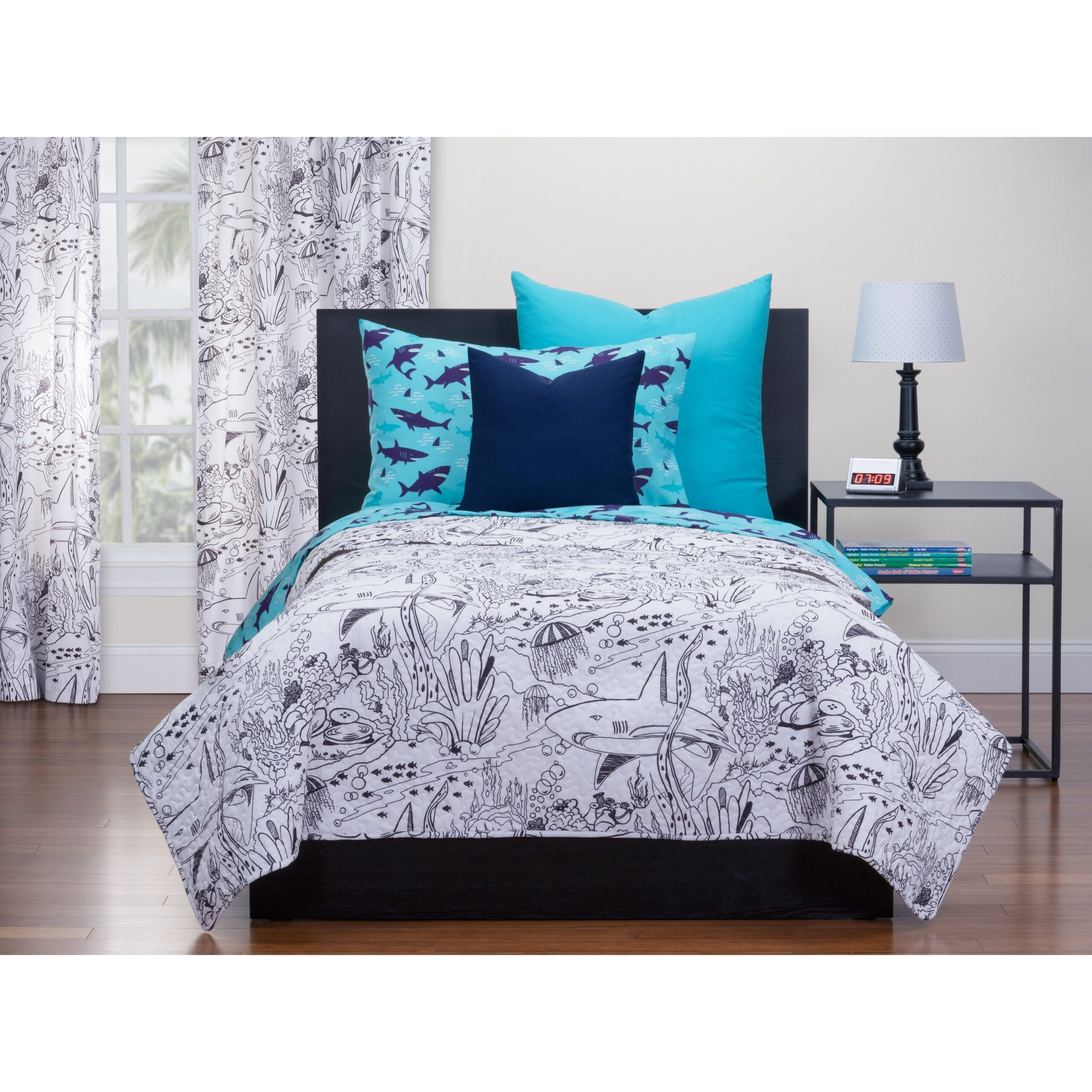 Highlights Shark Journey Hidden Pictures Quilt - Bed Bath &amp;amp; Beyond pertaining to Highlights Super Challenge Hidden Pictures In The Wild