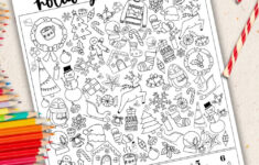 Holiday Look + Find | Find The Hidden Christmas Objects Printable inside Free Christmas Hidden Pictures