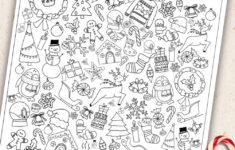 Holiday Look + Find | Find The Hidden Christmas Objects Printable intended for Look And Find Hidden Pictures