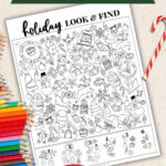 Holiday Look + Find | Find The Hidden Christmas Objects Printable Within Christmas Hidden Pictures Free Printable