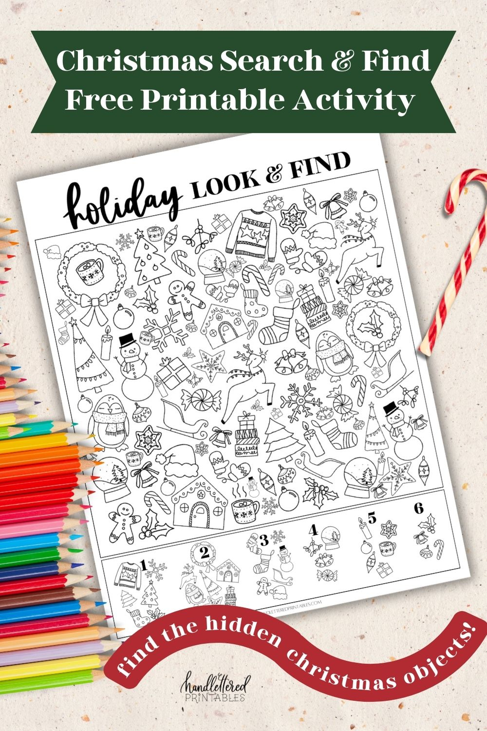 Holiday Look + Find | Find The Hidden Christmas Objects Printable within Christmas Hidden Pictures Free Printable